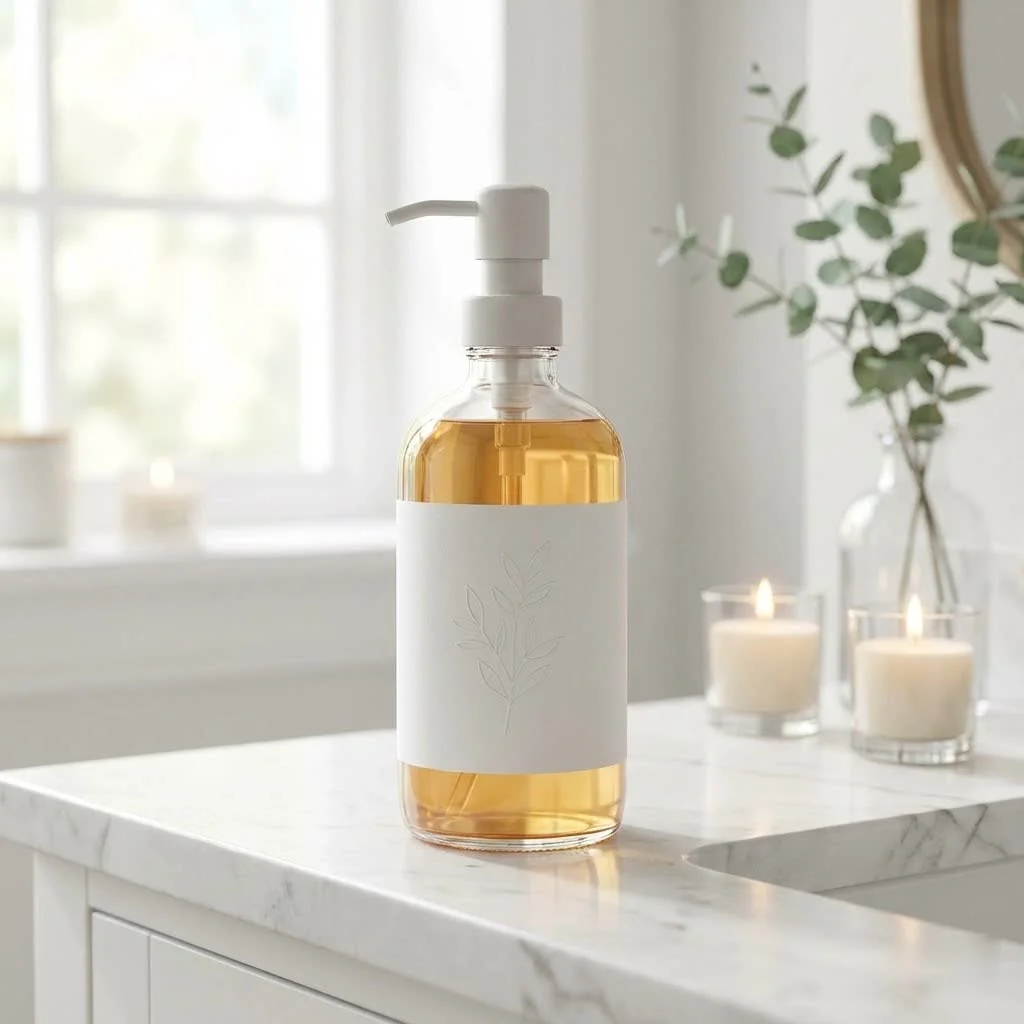 Different types of hand soap in dispensers